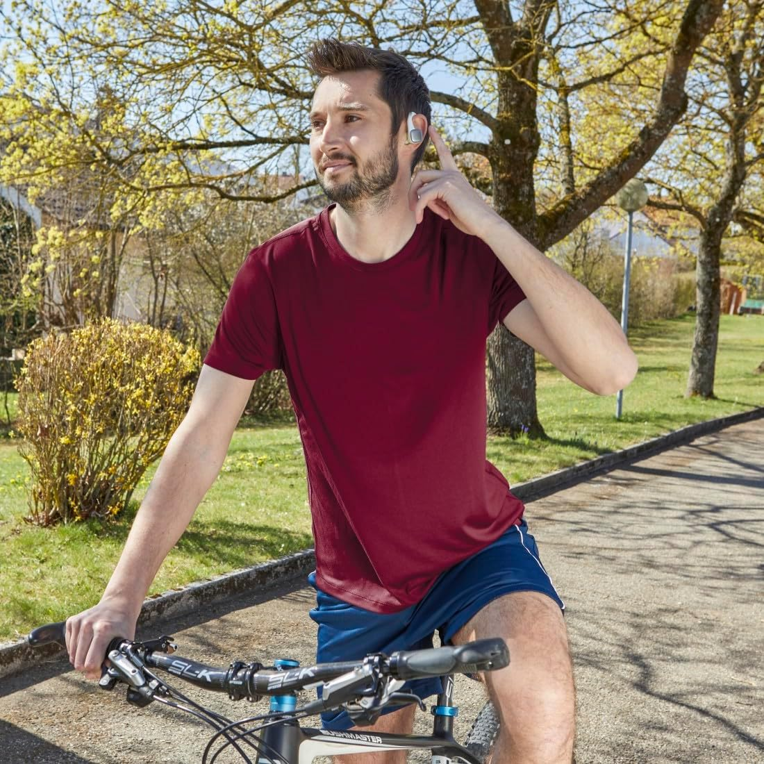 Hama Spirit Athletics True Wireless Bluetooth Headphones - Black/Yellow - White/Yellow image number 5