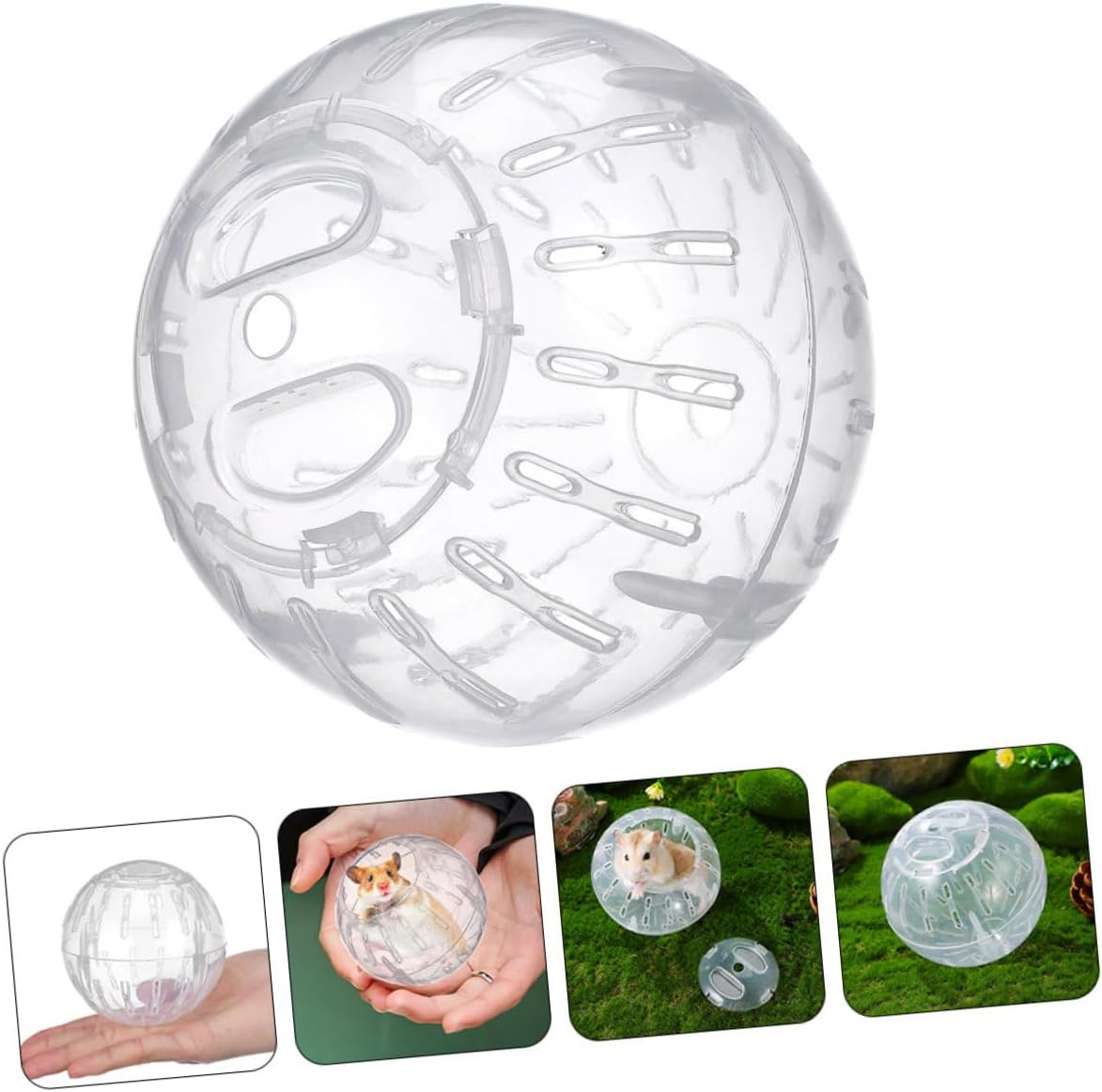 FONDOTIN Reducing Boredom for Your Pet: 2 Pack Lizard Toy Sports for Small Animals Silent Hamster Wheel image number 2