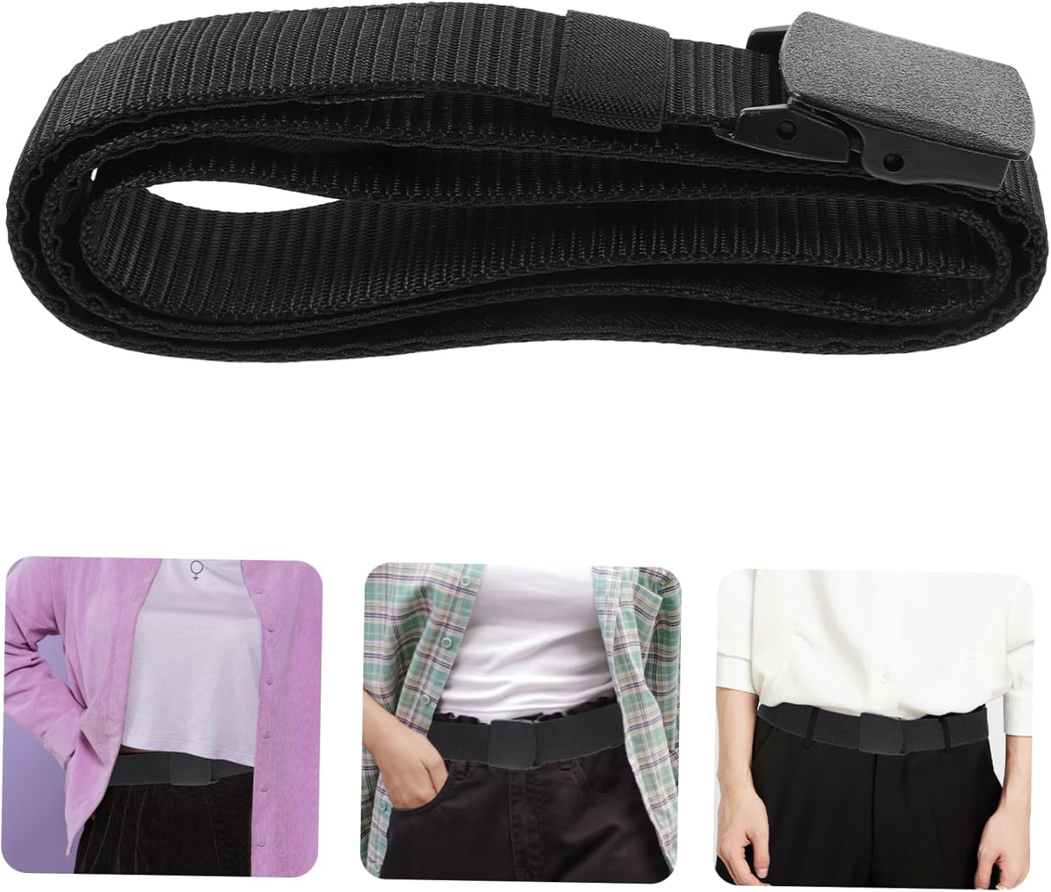 Hidden Stash Belt Money Belt for Travel Secrete Cash Hide Waistband Portable Money Safe for Men image number 4