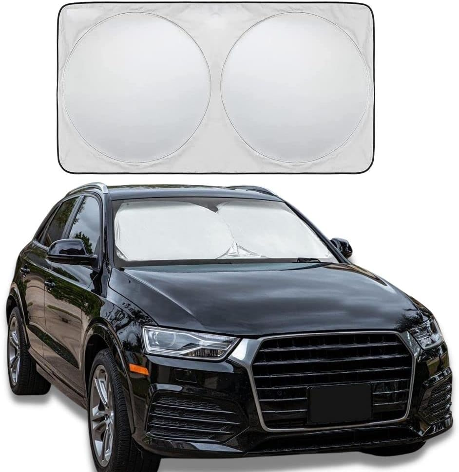 Maro WS-CM Car Windshield Sun Shade with Storage Pouch, Car Sun Visor, Medium Size 150 X 78Cm image number 5