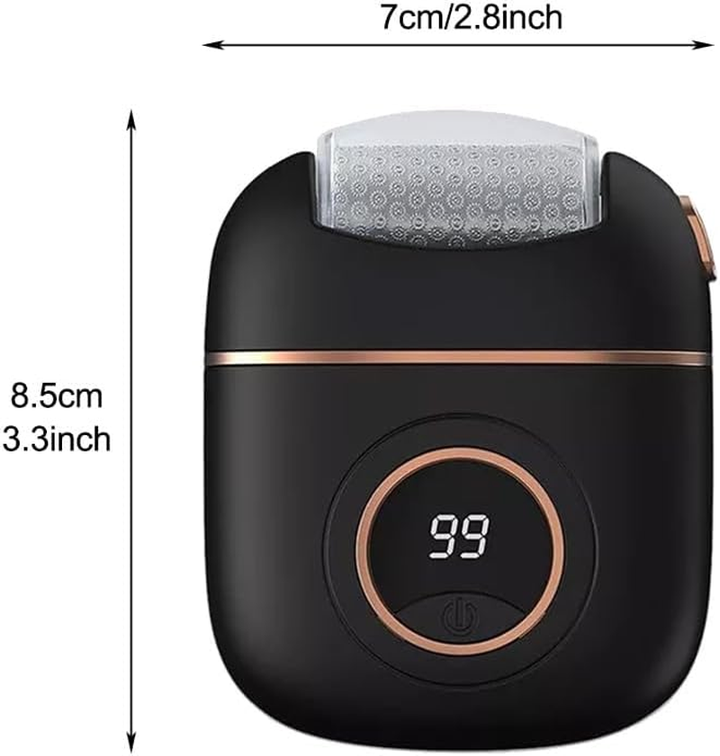 Vivva Electric Callus Remover,Digital Display Foot Grinder,Rechargeable Foot File Scrubber with 2 Grinding Heads 2 Speeds, Professional Pedicure Tools Kit for Men Women Dry Callus Dead Skin-White image number 6