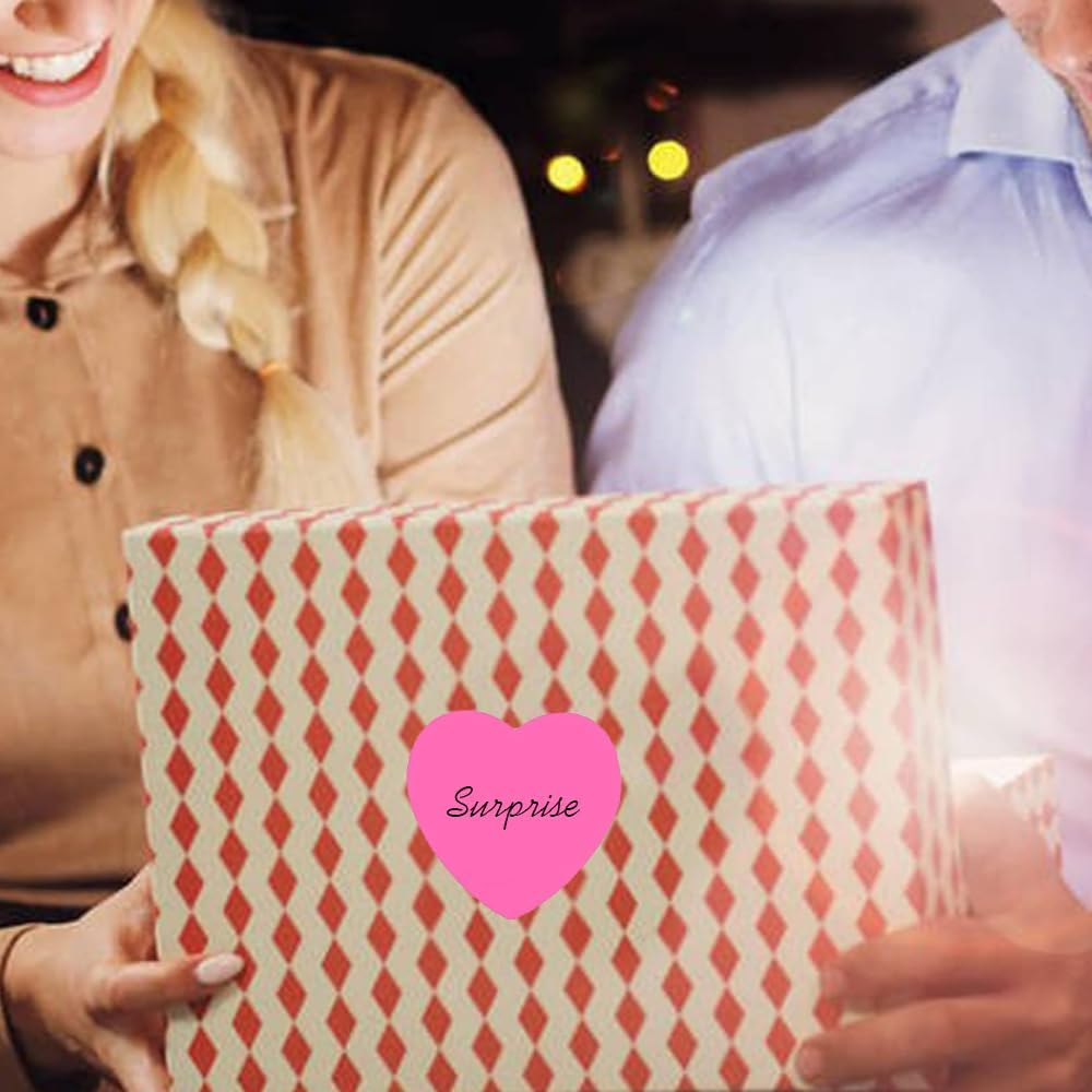 Sticky Notes, 560 Sheets 3 &times; 3 Inches Heart Bright Colors Self Sticky Notes Pad Colour Sticky Notes for Home Office Notebook(Big Red, Rose Red) image number 4