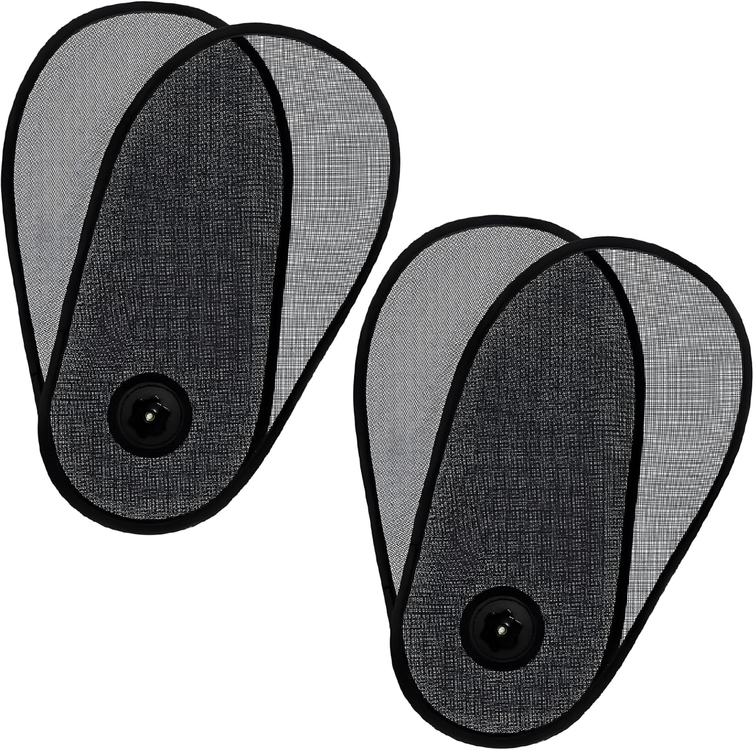 2 Pack Rotatable Car Window Shade for Baby & Driver - Adjustable Mesh Sun Blocker with Easy Suction Cup Installation, Universal Fit for Side Windows & Windshield Sun Protection