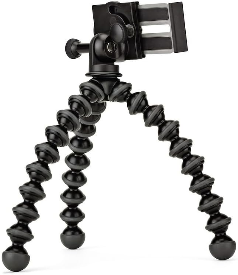 JOBY Griptight Gorilla Pod Stand Pro Tripod for Any Smartphone with or without a Case, Black, (JB01390-BWW) image number 2