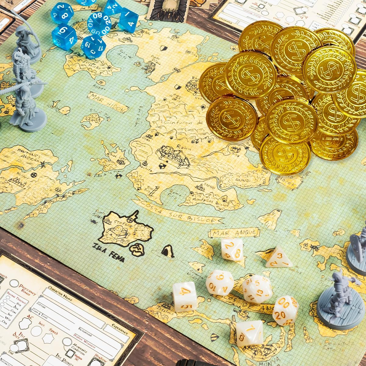 WELANE Gold Coins, 100 PCS Plastic Pirate Coins for Party, Treasure Hunt Game, Classroom Reward (3.5Cm/1.37In)