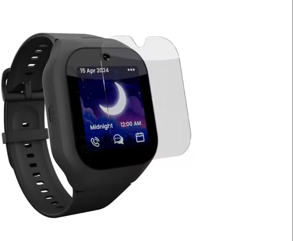 Pixbee Kids Smart Watch Screen Protector - 7H Tempered Glass Guard with 3-Layer Protection - 2 Pack DIY Installation Kit - Compatible with 4G Video Smartwatch
