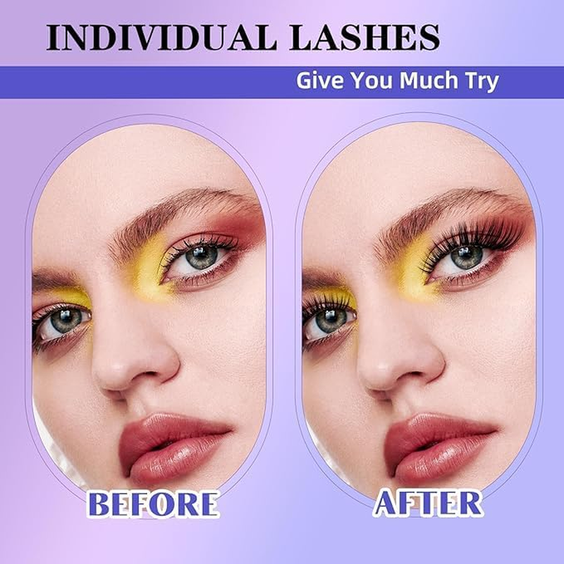 B&Qaugen Lash Extension Kit 280 Pcs 30D+40D 9-16 Mixed Individual Lashes Extension Kit DIY Lash Clusters Kit with Lash Remover and Brush Lash Extension Kit at Home(Mrrkit-30D+40D-9-16Mix) image number 5