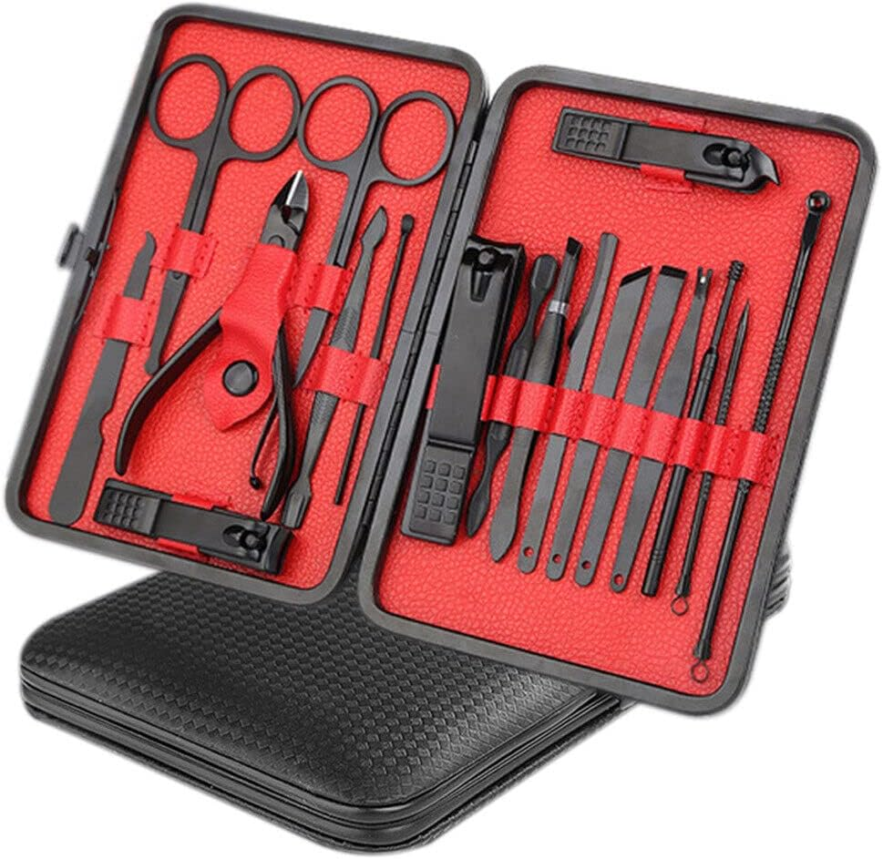 18Pcs/Set Pedicure Tools Kit Stainless Steel Nail Grooming Clippers Manicure AU image number 4