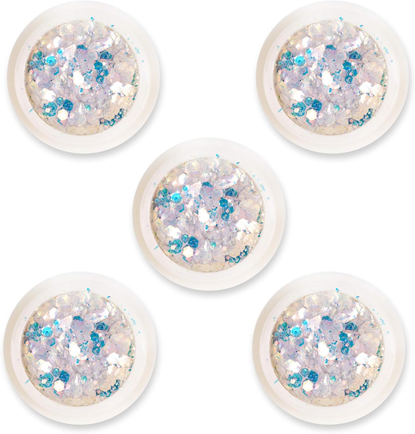 5 Boxes Gradient Glitter Mixed Size Sparkle Crystal Extend the Use Time image number 4