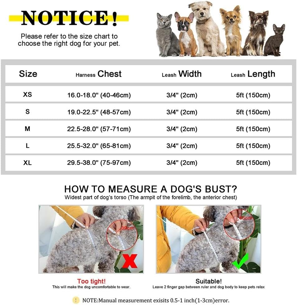 Custom Engraved Dog Harness and Leash Set Personalized Dog Harness Leash Set Padded Dog Harness and Leash Set Anti-Lost ID Name Dog Harness and Leash Set,Gray,Xs image number 2