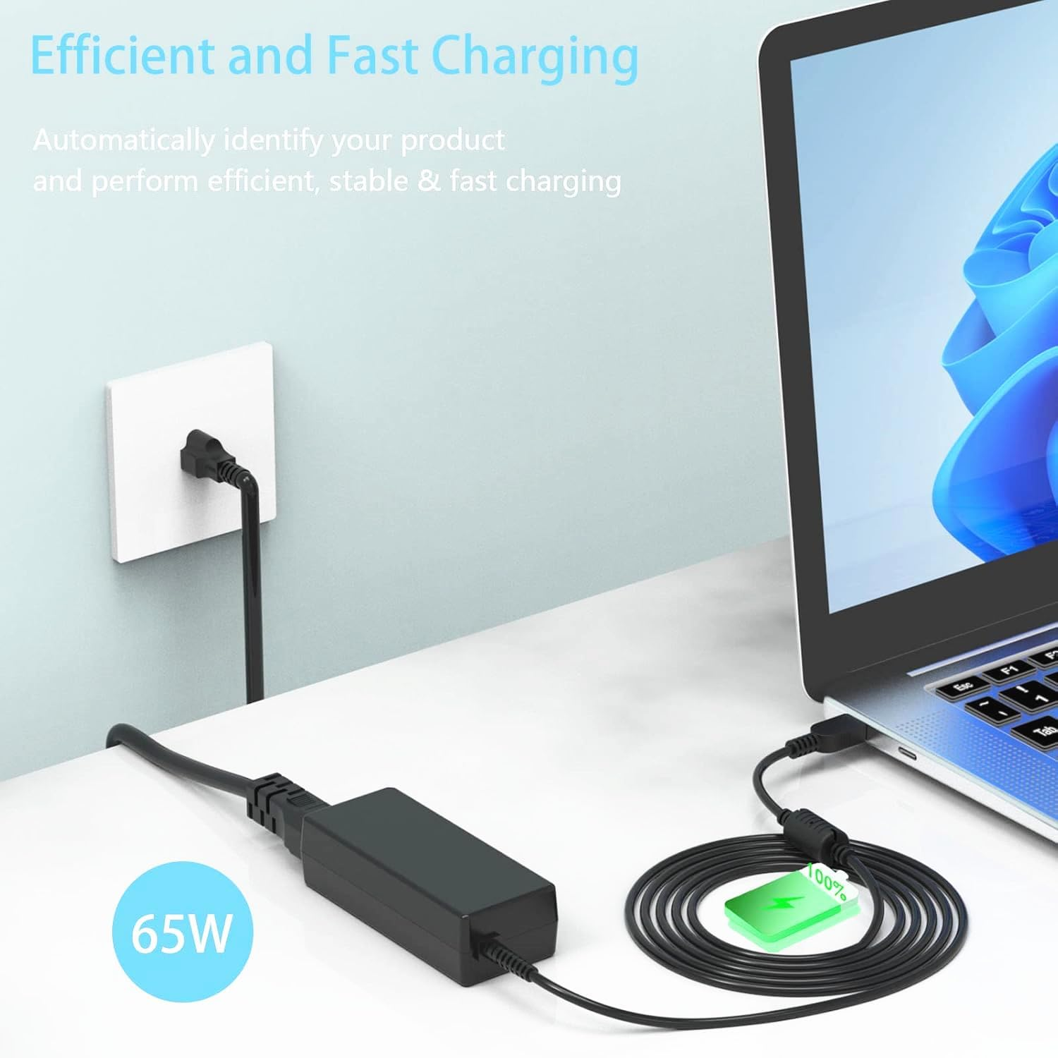 65W Charger Power Adapter for Lenovo Thinkpad E440 E450 E560 T430 T440 T450 T460 T560 X240 X270 Yoga 2 11S 13 14 Z505 Z580 Ideapad 300 500 U430 U530 Z510 Series Adapter Power Supply (NOT Type C) image number 5