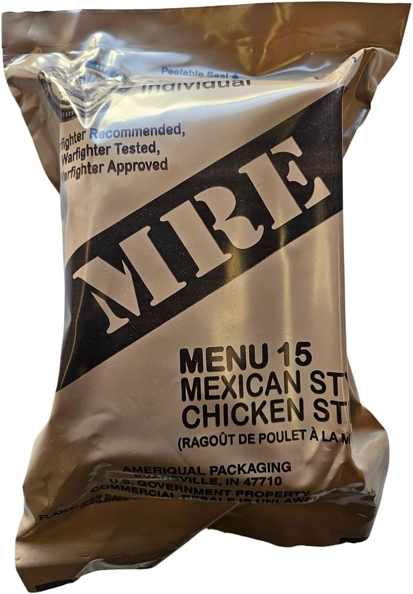 EPIDEMIC PROOF - Genuine USGI Individual MRE [Ready to Eat Food] Inspection Date 01/2024 or Later - You Choose the Menu