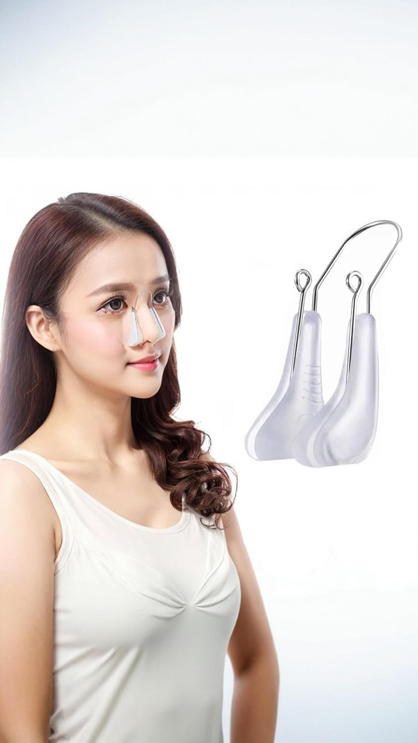 Nose Shaper Clip Nose Beauty up Lifting Tool Pain-Free Rhinoplasty Device Soft Safety Silicone Rhinoplasty Nose Bridge Straightener Corrector Slimming Device for Wide Crooked Nose Women and Men image number 4