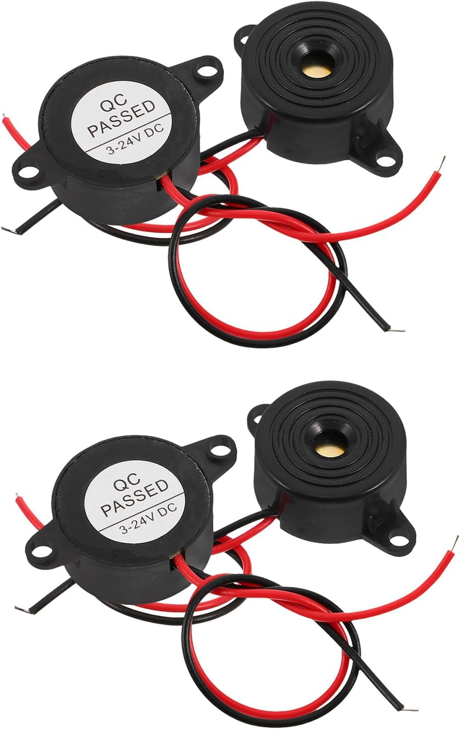 15PCS High Decibel Active Piezoelectric Buzzer -24V Electronic Alarm Buzzer Continuous Safety Alert for Physics Circuits Car Warning Systems image number 4