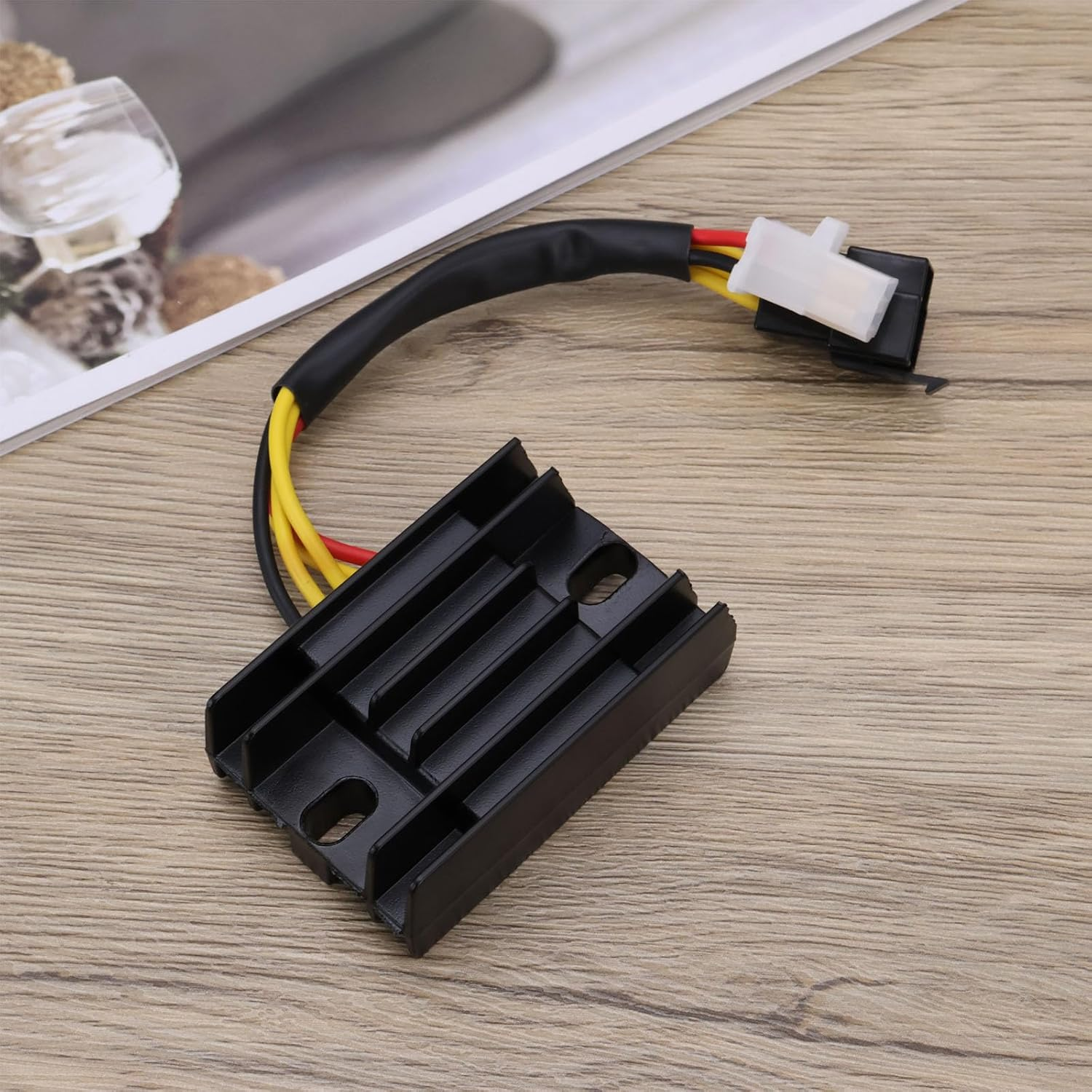 SING F LTD Motorcycle 12V Regulator Rectifier Replacement Part 32800-29B00 Compatible with Suzuki Marauder GZ 125/250 GN 125/250 Compatible with Lexmoto Adrenaline 128 2008-2020 image number 6