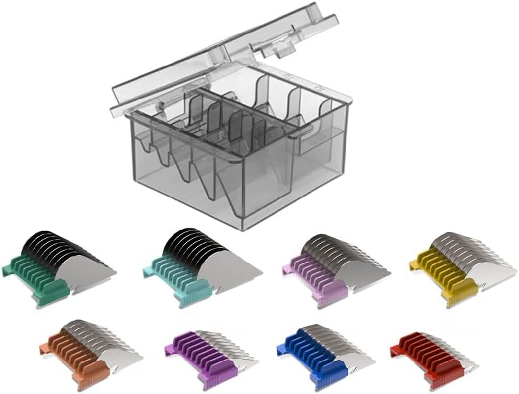 Animal Stainless Steel Clip Attachment Guide Comb Set for 5-In-1 Detachable Blade Pet, Dog and Cat Clippers (Not Compatible with A5 Style Detachable Blade) image number 1