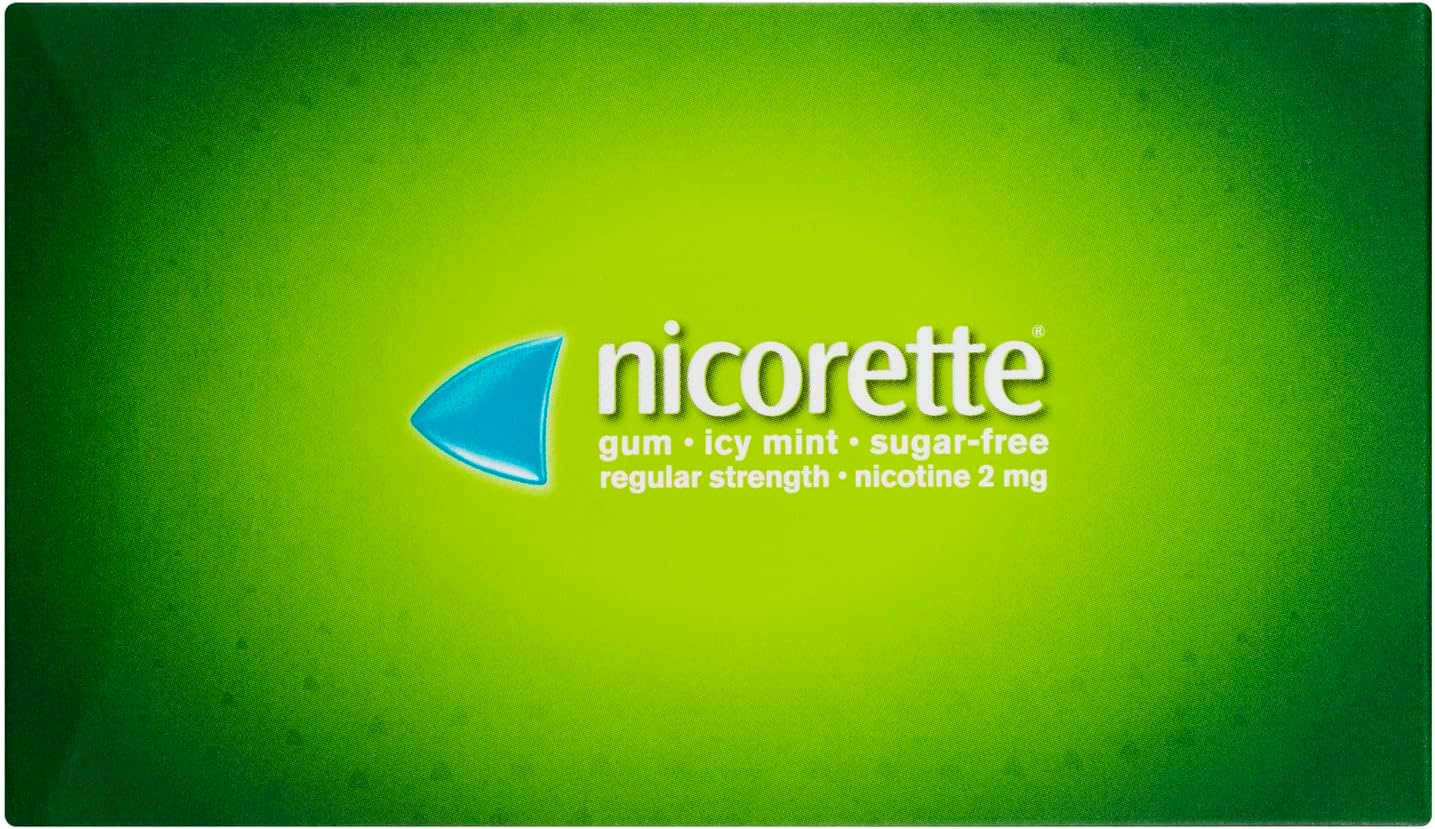 Nicorette Quit Smoking Regular Strength Nicotine Gum Icy Mint 150 Pack image number 3