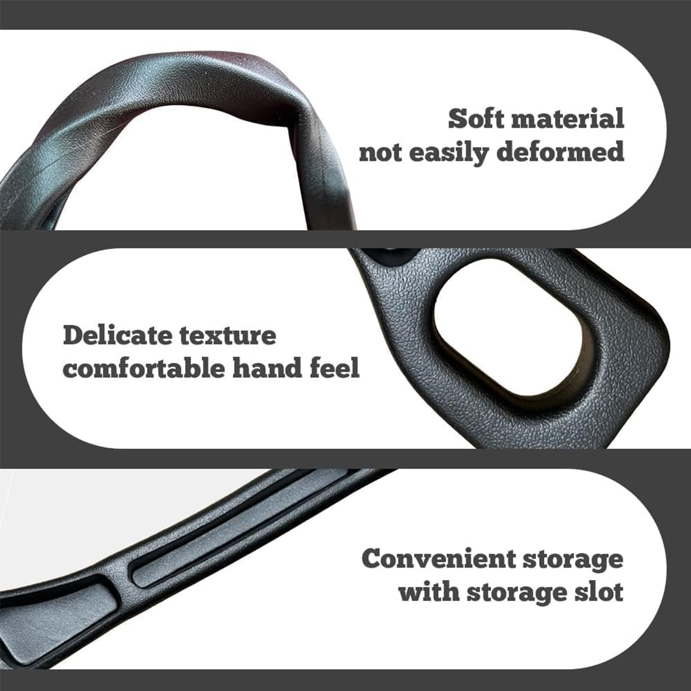 Car Seat Gap Filler of 2, Soft Foam Multifunctional Seat Side Gap Filler with Phone Holder Organizer Fill the Gap between Seat and Console Stop Things from Dropping Drop Blocker (Black) - Black image number 3