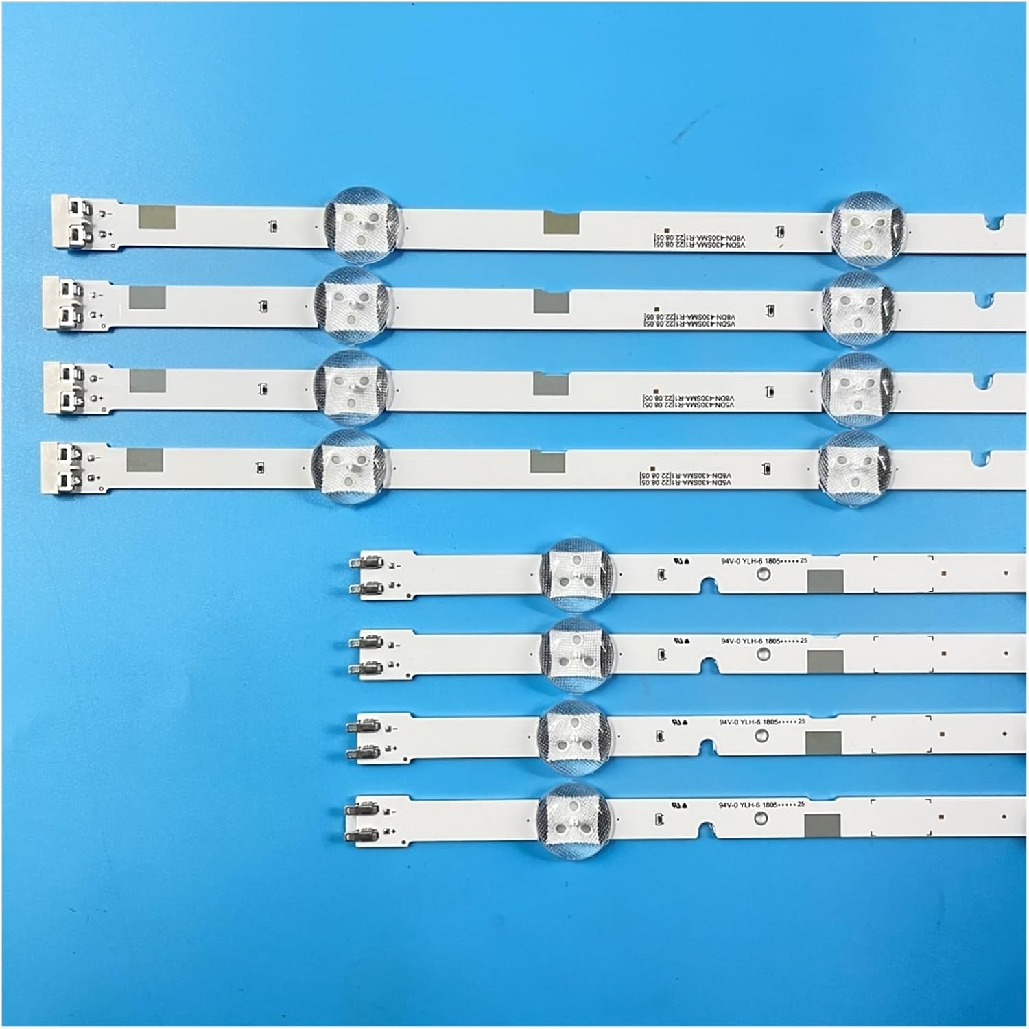 LED Backlight Bar for V8DN-430SMA-R0 430SMB UE43N5300AU UE43N5000 UN43J5290 UN43T5300 BN96-46570A 46571A HG43AD570SJXXZ (Color : Kit 8Pcs for 1 TV)