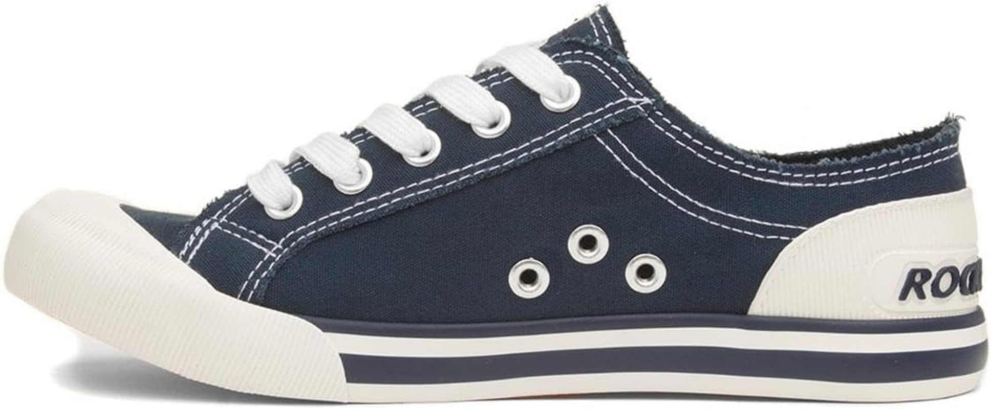 Rocket Dog Jazzin Butterfly Womens White Canvas image number 4