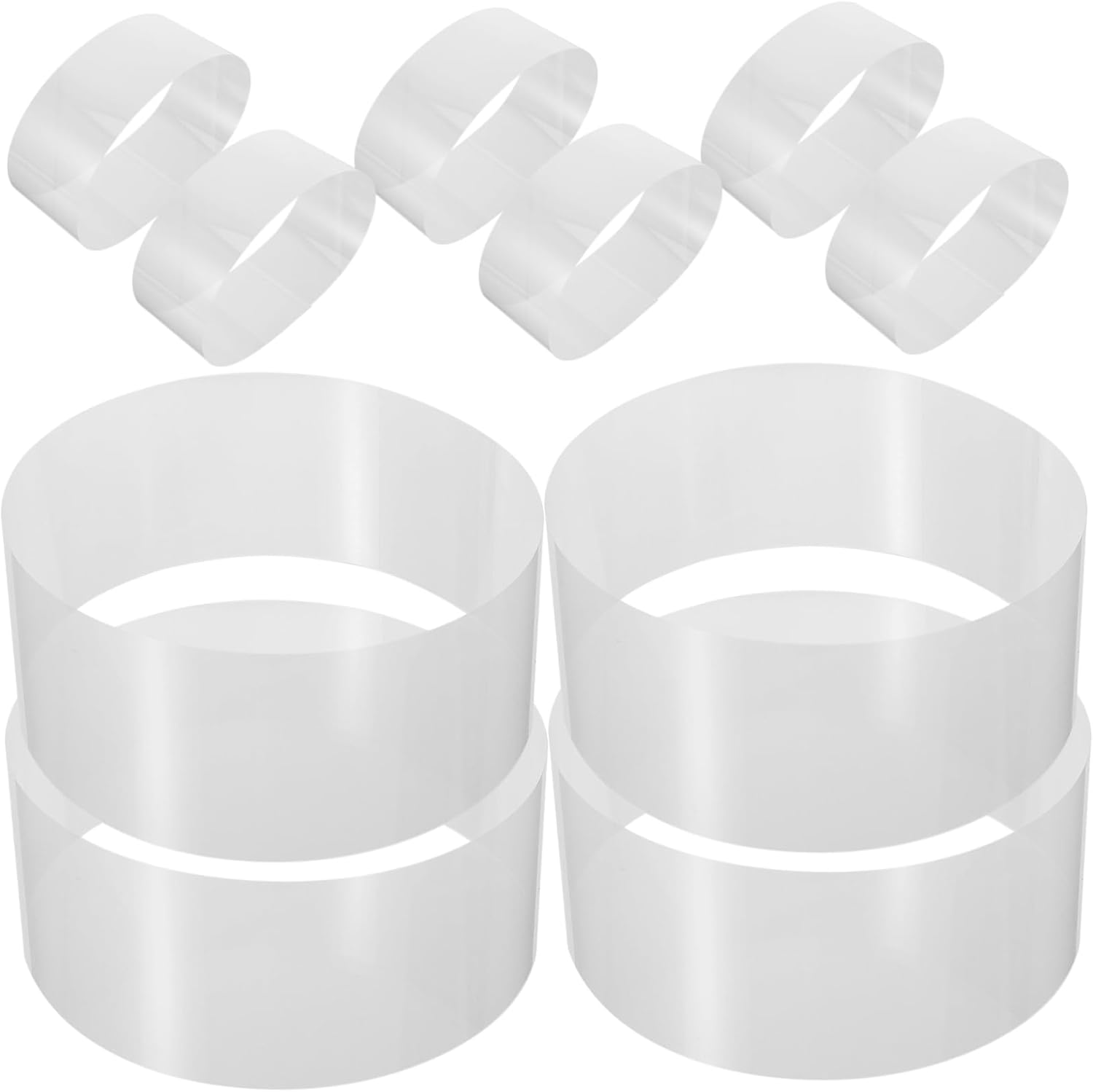 100Sheets Transparent Cake Collar Wrap for Mousse Cakes Self-Adhesive Clear Acetate for Baking and Presentation image number 2