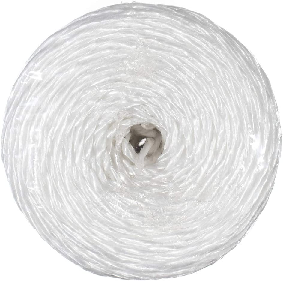 1,000 Foot White Poly Twine Tube &ndash; Polypropylene Packaging Twine &ndash; Binding and Bundling image number 1