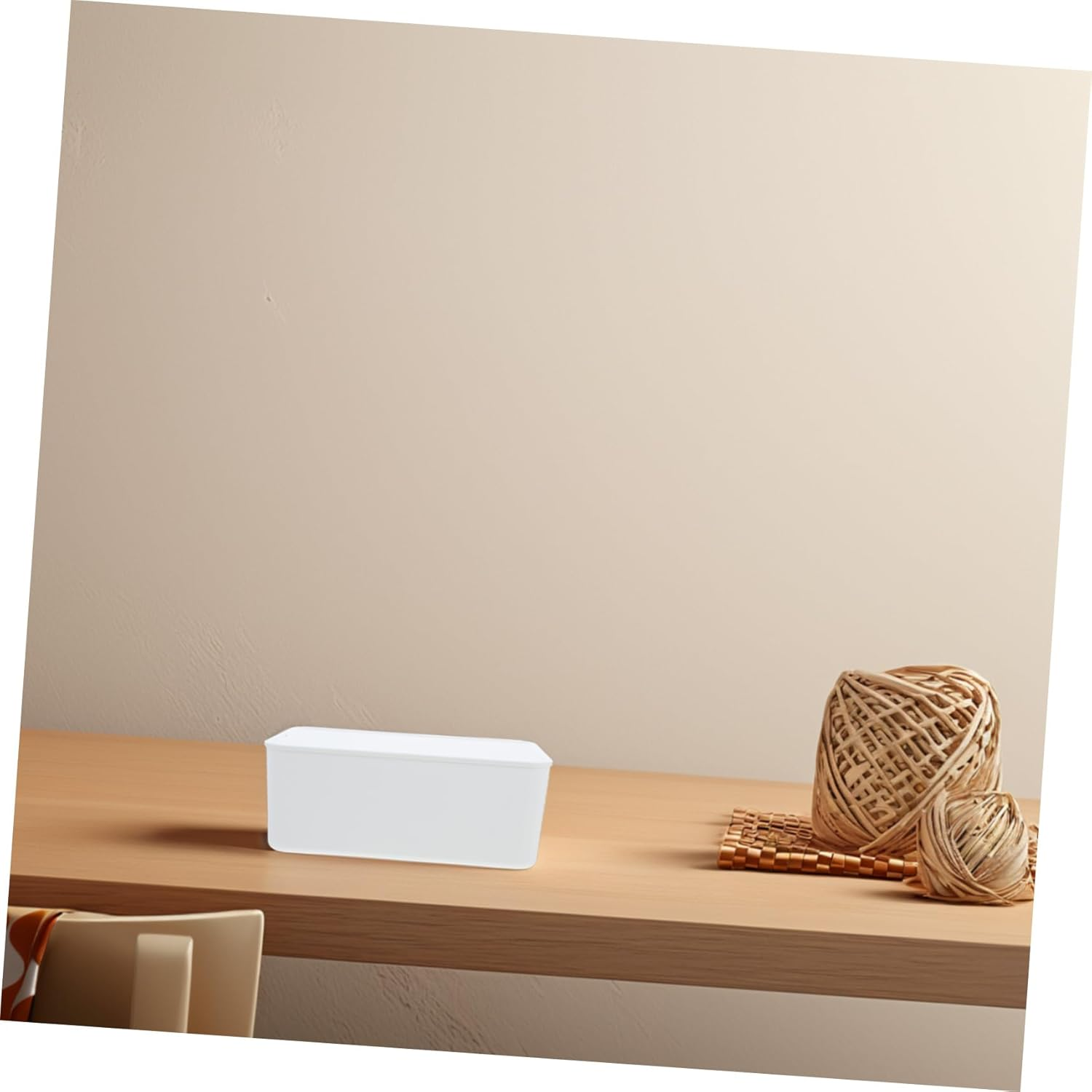 Baby Wipe Dispenser Lid Plastic Storage Box Waterproof Dustproof Wipes Holder for Bathroom and Kitchen White Organizer image number 2