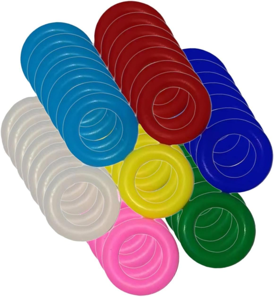 Whtkoph 100 Pcs Bird Leg Rings Foot Bands Rubber Bird Leg Bands Identification Leg Rings for Pigeons Routine Peonies, 9Mm image number 3