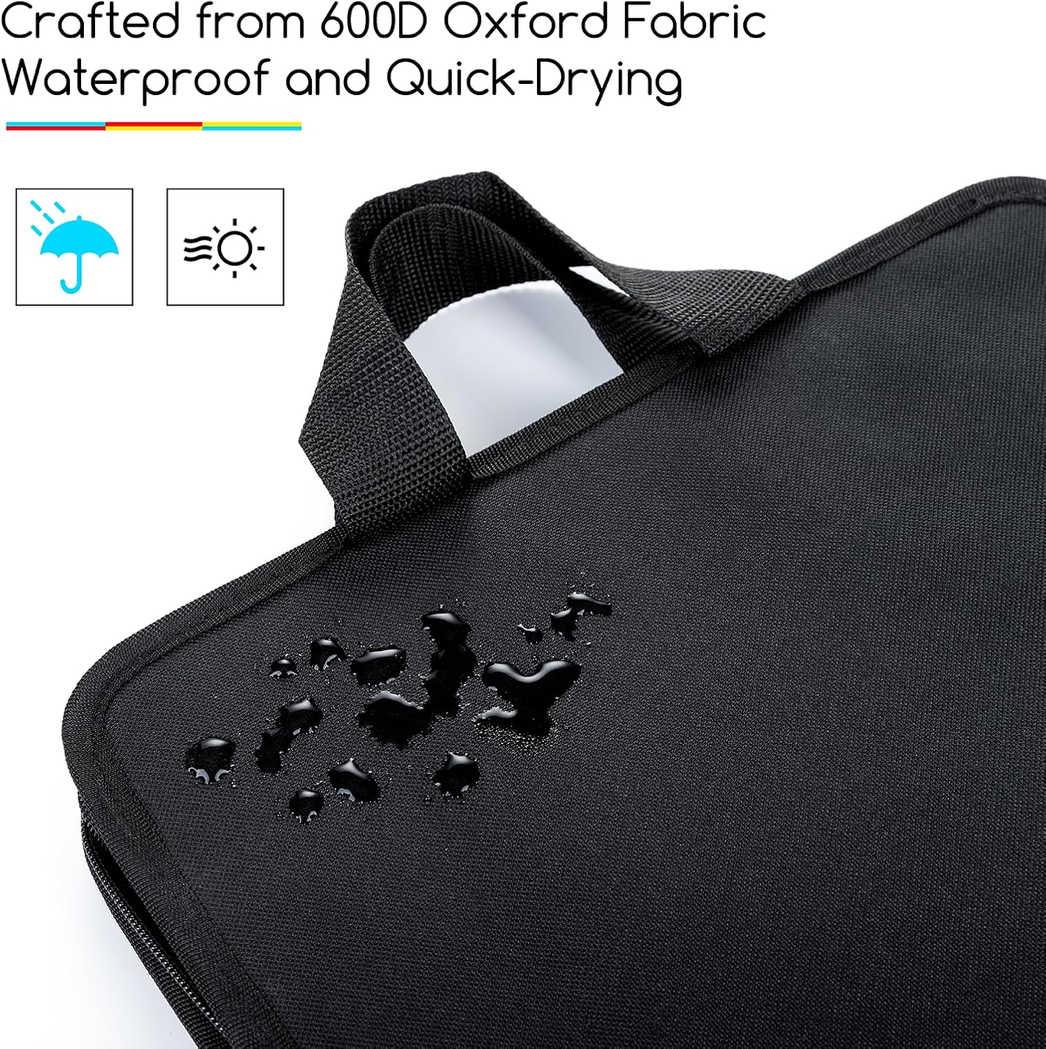 MEEDEN Art Portfolio Sketch Case: Portable Artist Sketch Folio Bag for 9" X 12" Sketchbook & Watercolor Pads - Zippered Art Travel Bag for Brushes Pens Pencils & Art Supplies Organizer