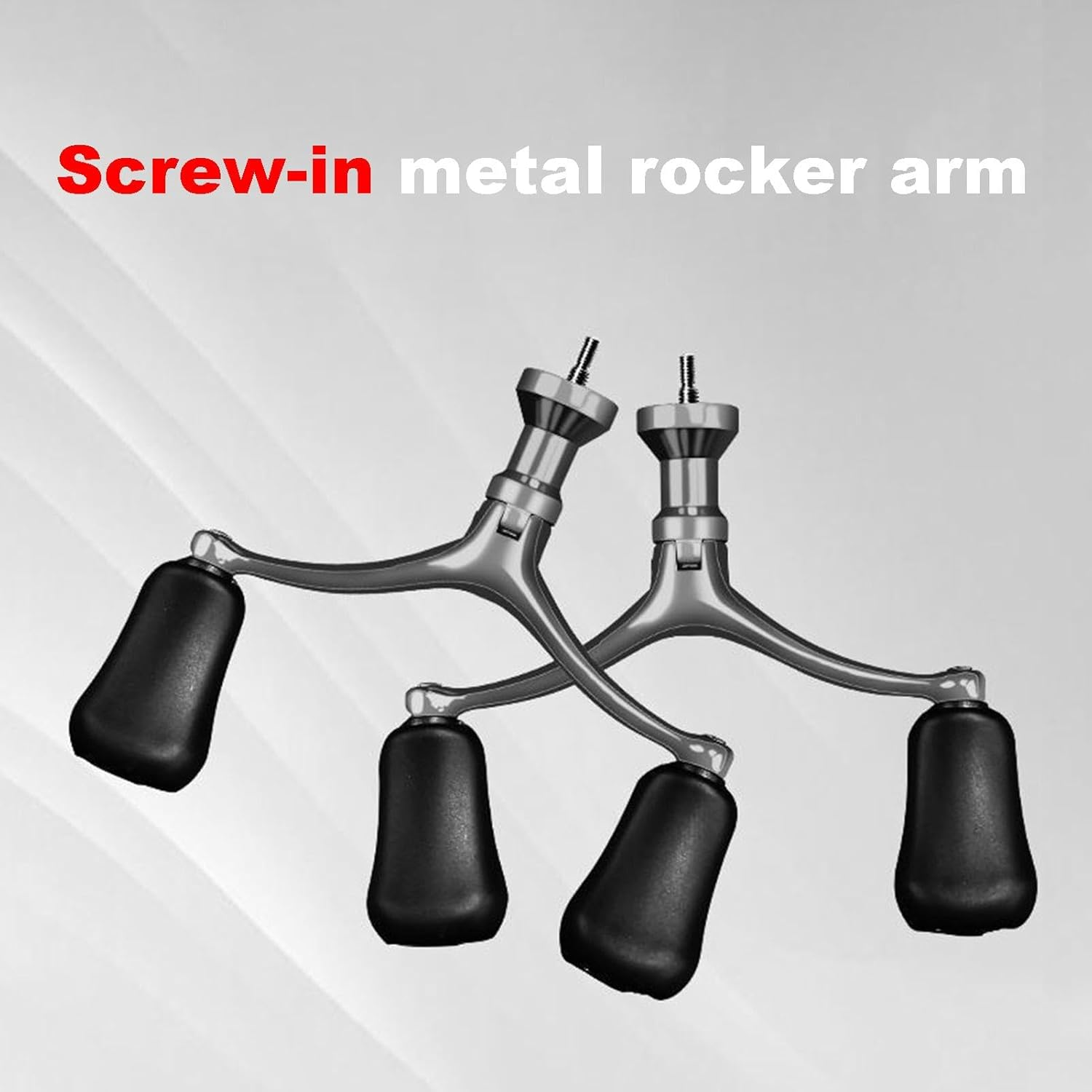 Fishing Reel Handles,Fishing Wheel Crank Handle Ergonomic Rocker | Comfortable Screw-In Knob, Replacement Grip Parts for Freshwater & Seawater Fishing - A image number 4