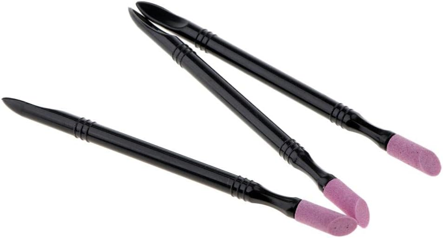 Cuticle Remover Pen Cuticle Pusher Cuticle Pusher with Quartz Stone Nail Art Tools Pack of 3 image number 5