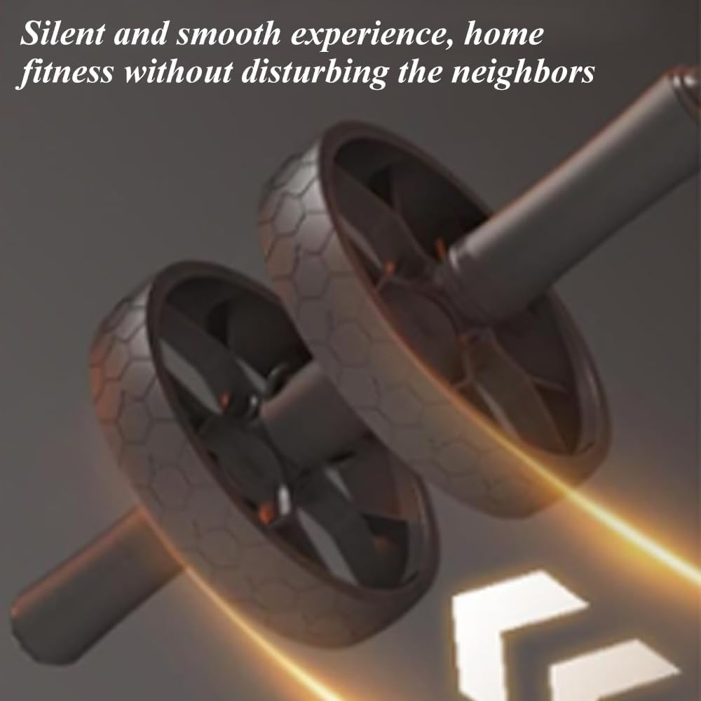 Abdominal Exercise Wheel,Multifunctional Core Training Roller,For Home Gym Fitness Equipment,For Men and Women,Workout Equipment,With Resistance Band (Grey) image number 4