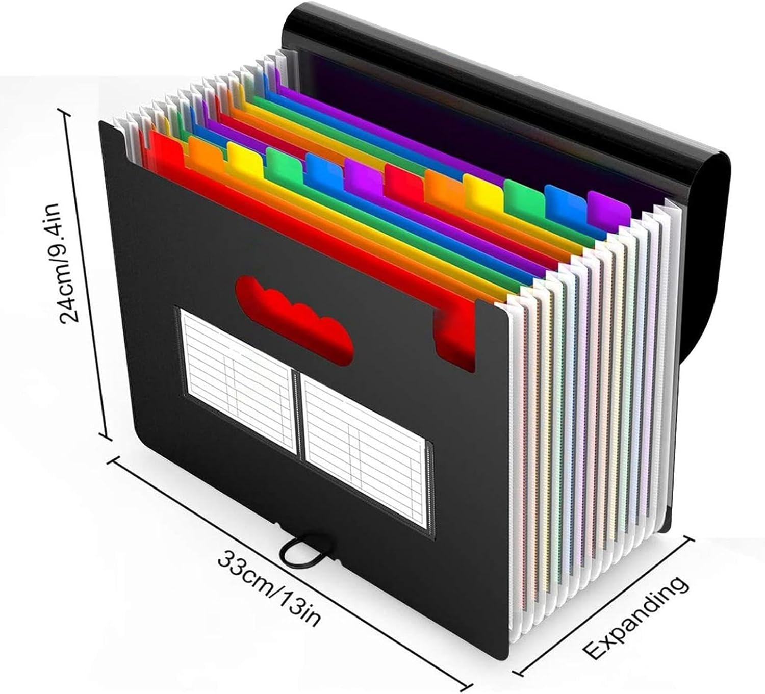 Accordion File Folders, Accordion File Organizer 12 Pocket Expanding File Folder, 12 Multi-Layer Expandable Desktop Accordion Folder, Fashion Expanding File Folder image number 4