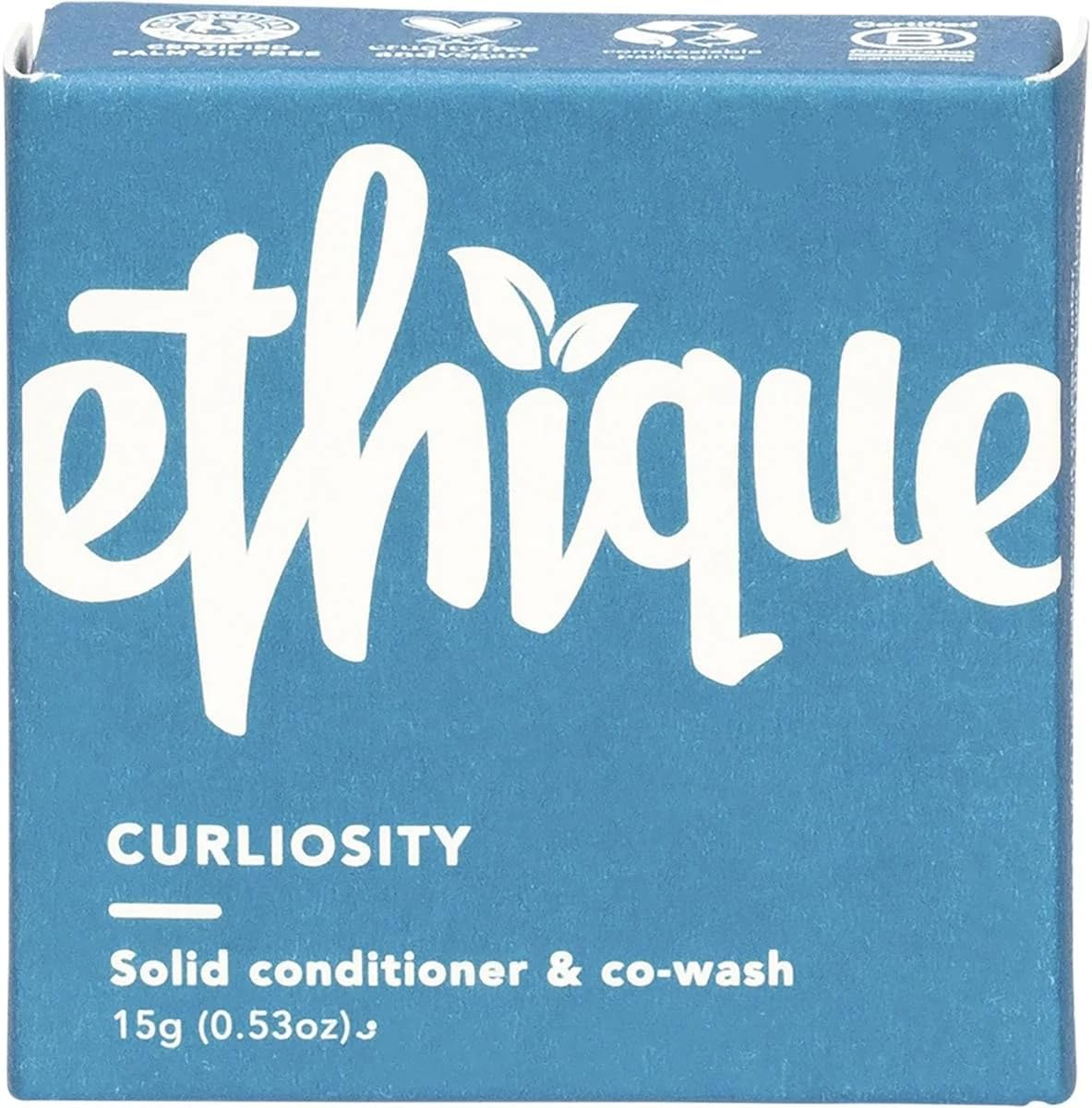Curliosity Mini Solid Conditioner & Co-Wash Bar - for Curly Hair - 15G - Ethique image number 1