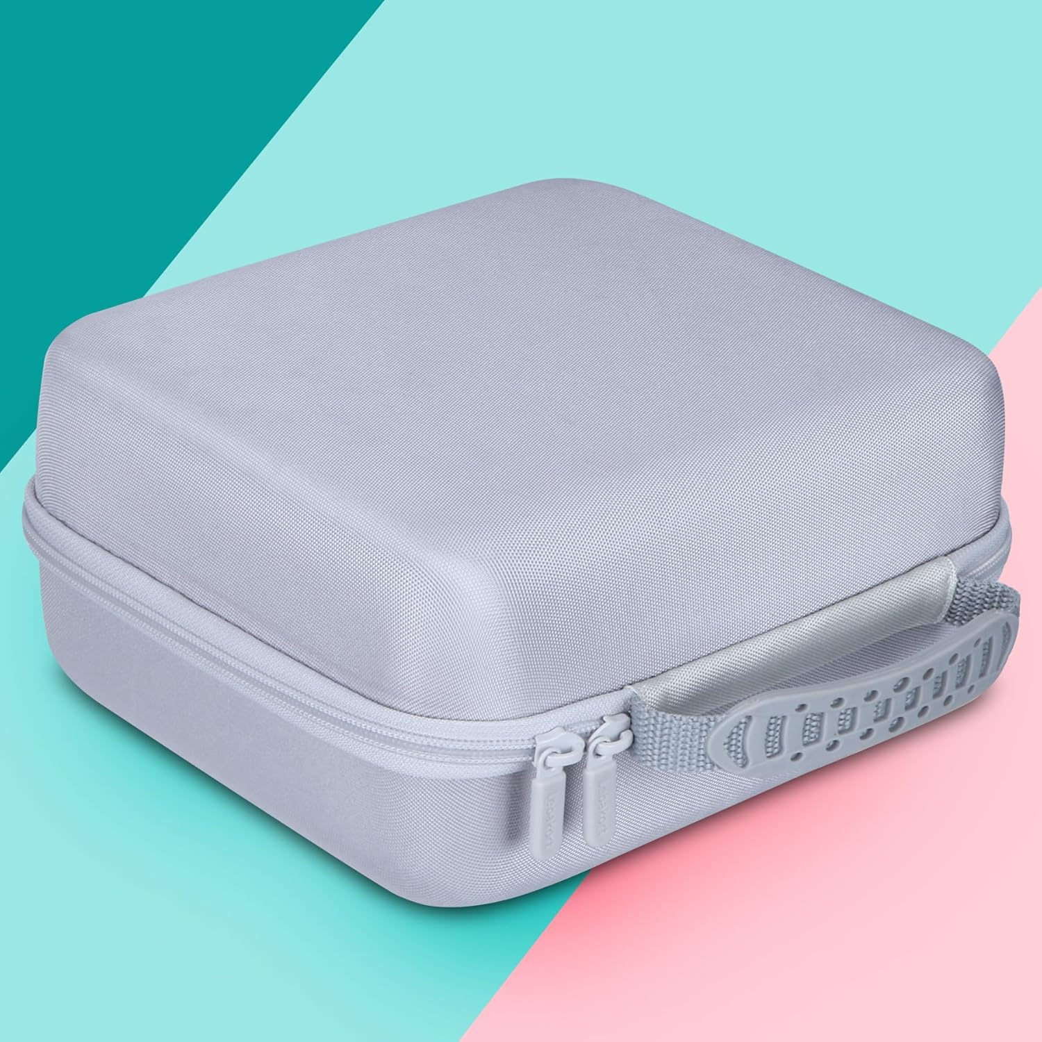 Lebakort Hard Case Compatible with Canon SELPHY CP1500 CP1300 CP1200 Compact Photo Printer (Off White Case) - Black Case image number 5