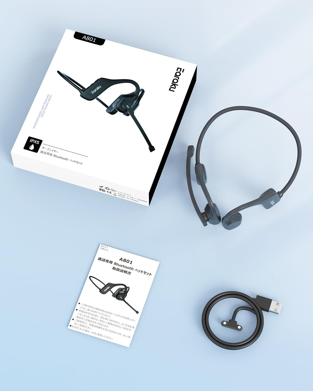 Earaku Bluetooth Earbuds Bluetooth Headset Call Earphone Binaural over Ear