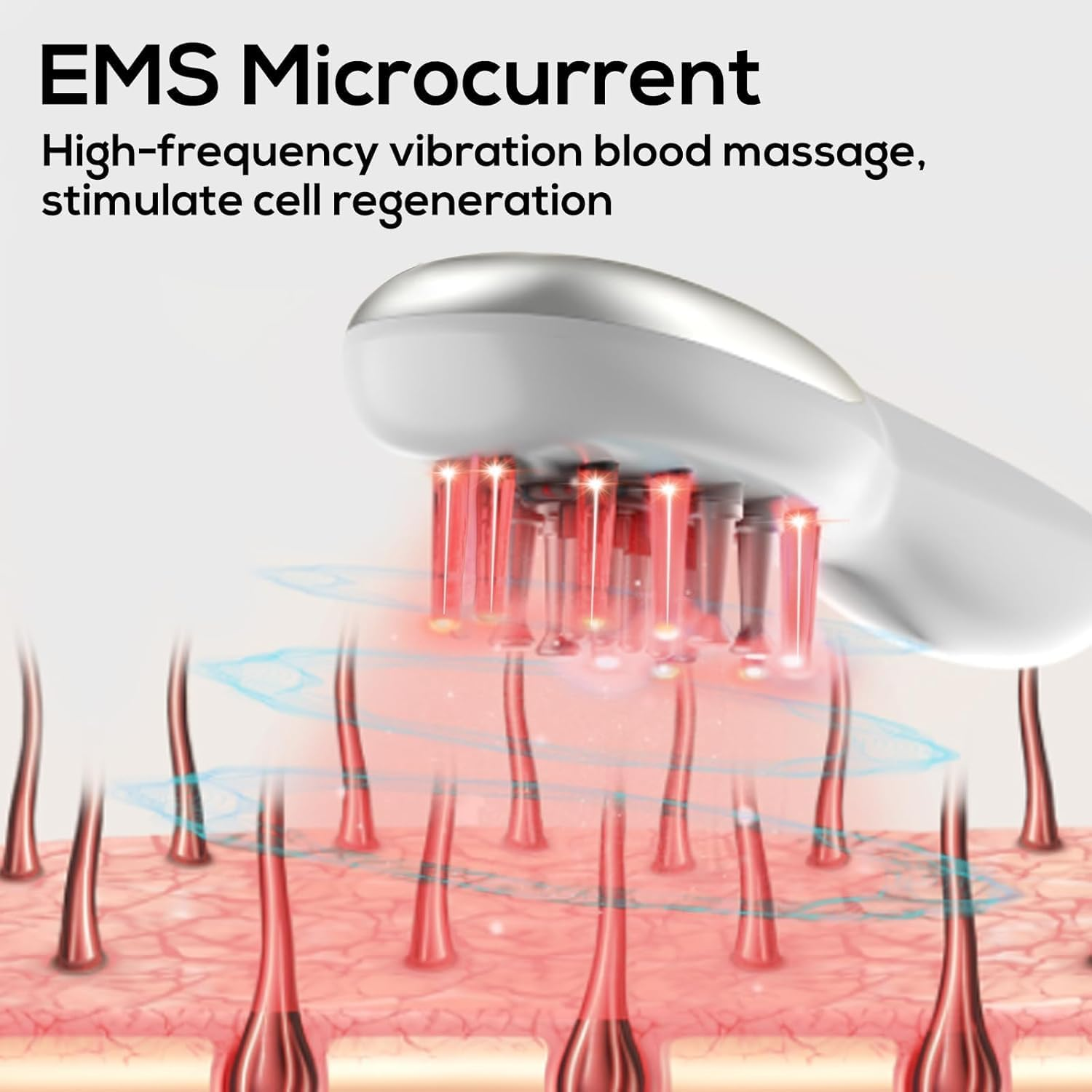 Havvo Laser Hair Growth Comb, Laser The- Rapy Comb, Electric Scalp Massager Hair Growth Device Comb Hair Loss Thinning Treatments for Men & Women Laser Comb for Hair Growth Red Light Comb image number 5