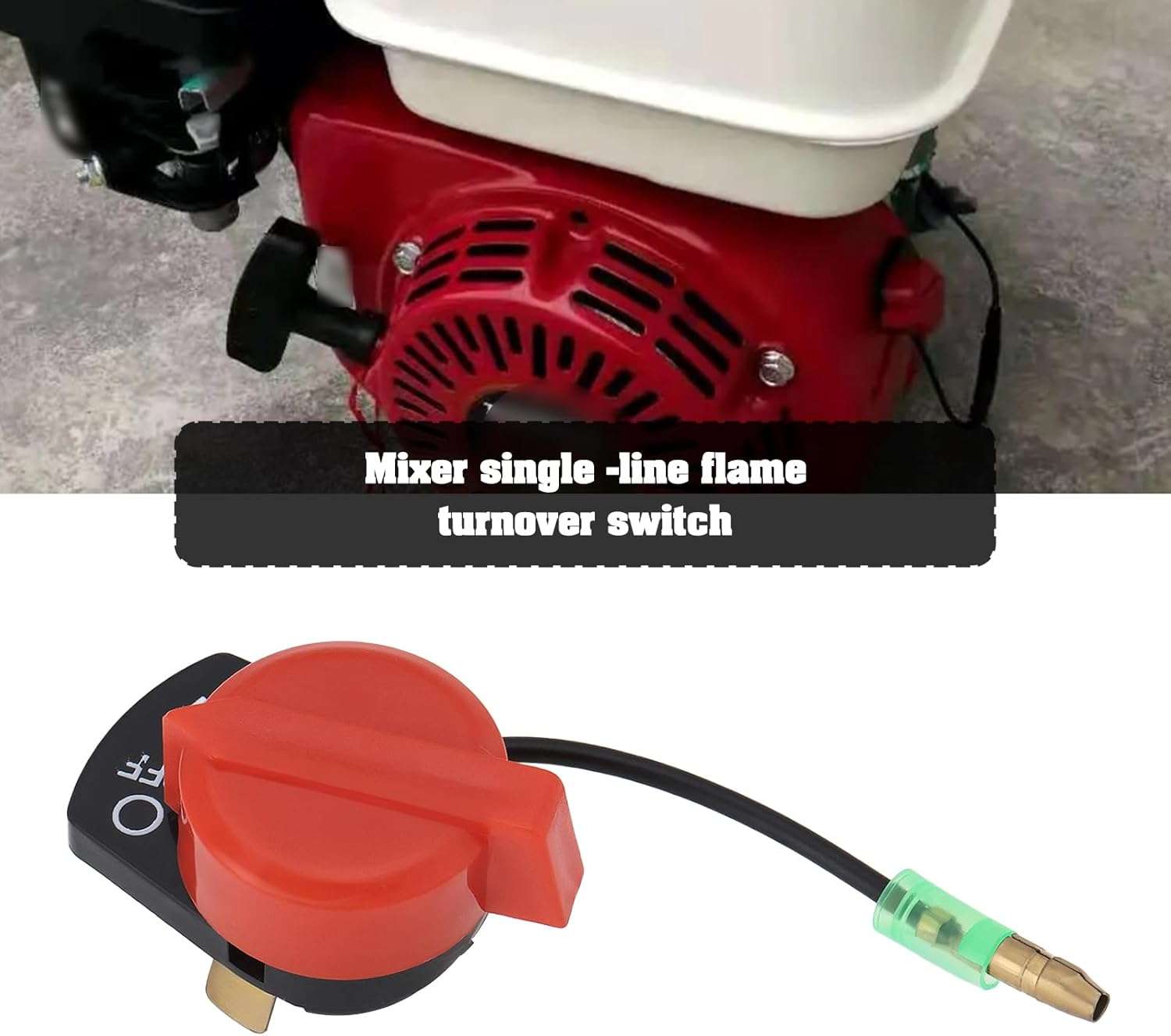 Emsea 2Pcs Mixer Stop Switch Single Wire Kill Switch 36100-ZE1-005 36100-ZE1-015 36100-883-005 Compatible with Honda G100 G150 G200 G400 GX100 image number 4