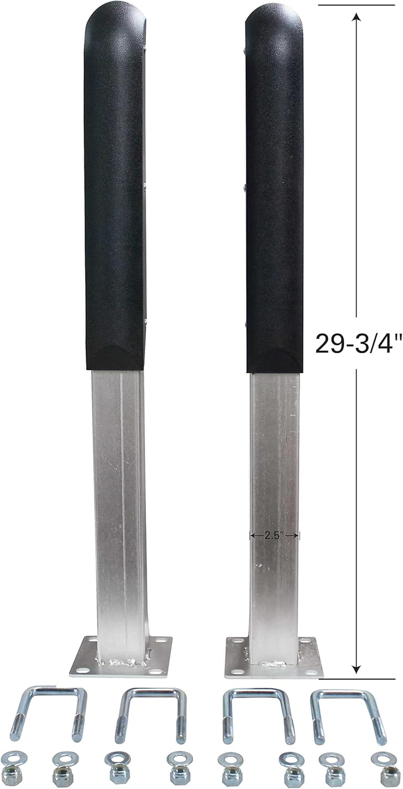 Extreme Max 3005.3787 Heavy-Duty 30" Pontoon Trailer Guide-Ons with Non-Marking Coating for 3" Trailer Frames - Includes 2 Guide-Ons image number 3