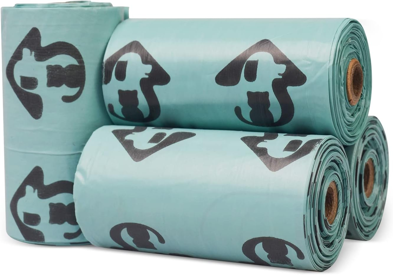 Pack of 80 Plastic Bags for Cat Litter, Easy Resealable Clean to Keep, Pack of 80 Bags, Black