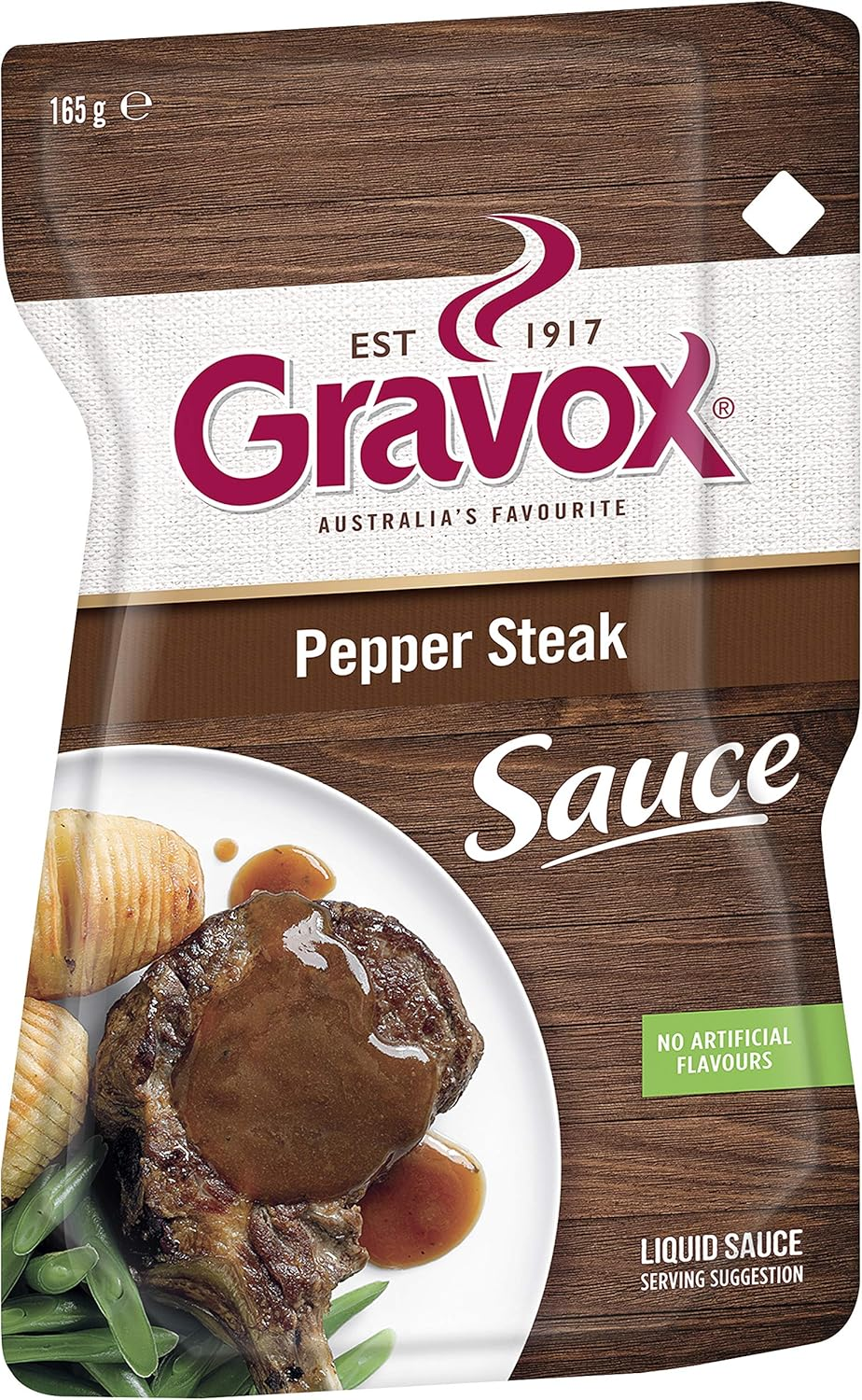 Gravox&reg; Pepper Steak Sauce Liquid Pouch 165G image number 1
