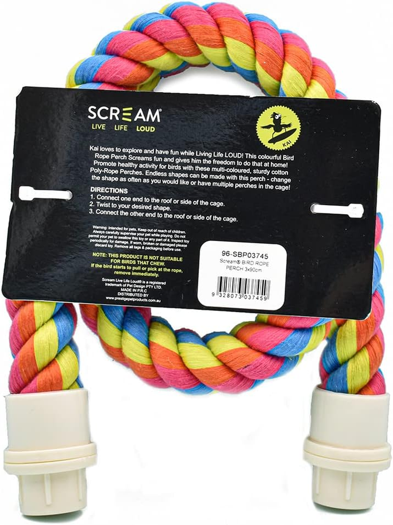 Scream Bird Rope Perch 3X90Cm image number 3