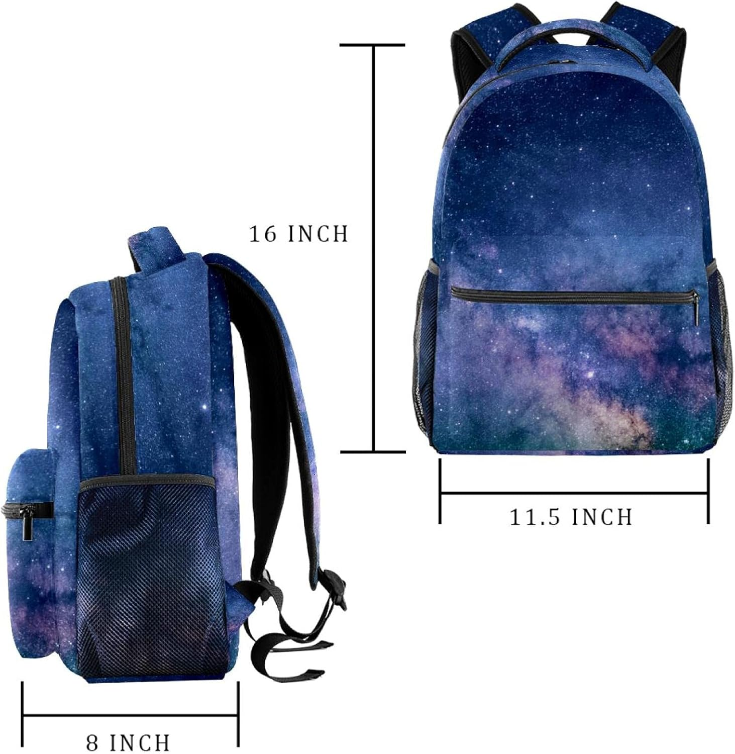 Mysterious Universe Backpack Students Shoulder Bags Travel Bag College School Tote Backpacks