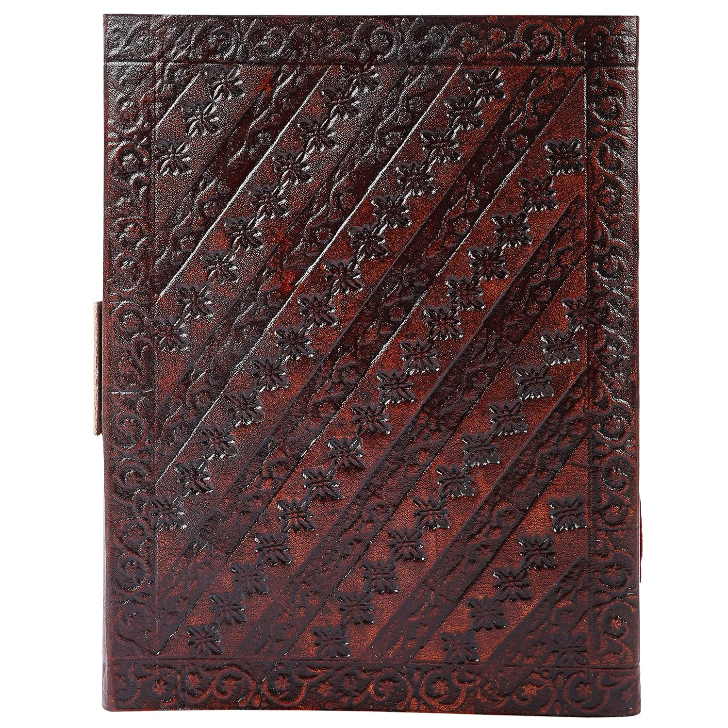 OVERDOSE Bharatnatyam Leather Journal - Handmade Journal for Students, Office Bound Leather Journal for Men & Women | Sketchbook | Notebook Diary - 6 X 8 Inches | 15 X 20 Cm | A5 image number 3