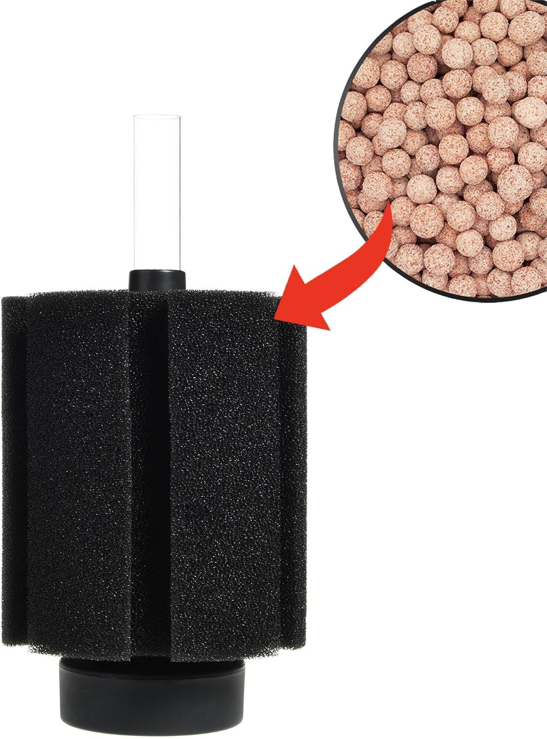 ALEGI Aquarium Large Sponge Filter 100 Gallon, 80 Gallon Sponge Filter with Air Stone for Large Fish Tank (1 Pcs) image number 5