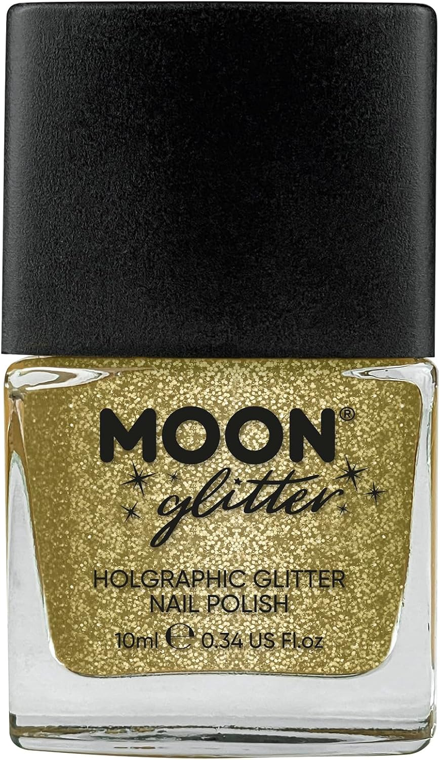 Holographic Glitter Nail Polish by Moon Glitter - 14Ml - Gold