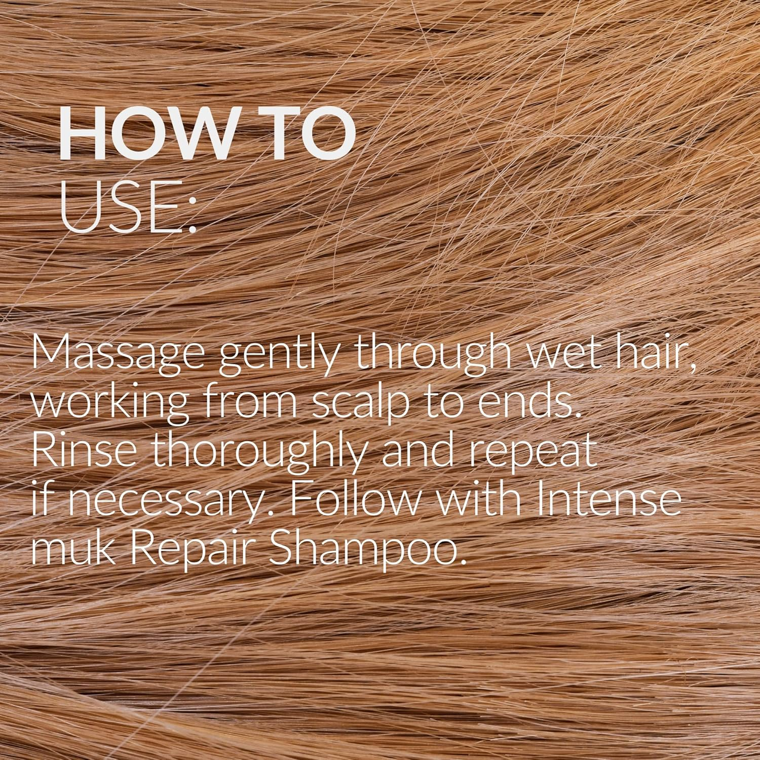 MUK. Intense Muk Repair Shampoo - Reconstructing Formula for Dry, Damaged Hair. Hair Repair Shampoo Strengthens, Moisturises & Restores Elasticity. Protein Shampoo for All Hair Textures, 300Ml image number 2