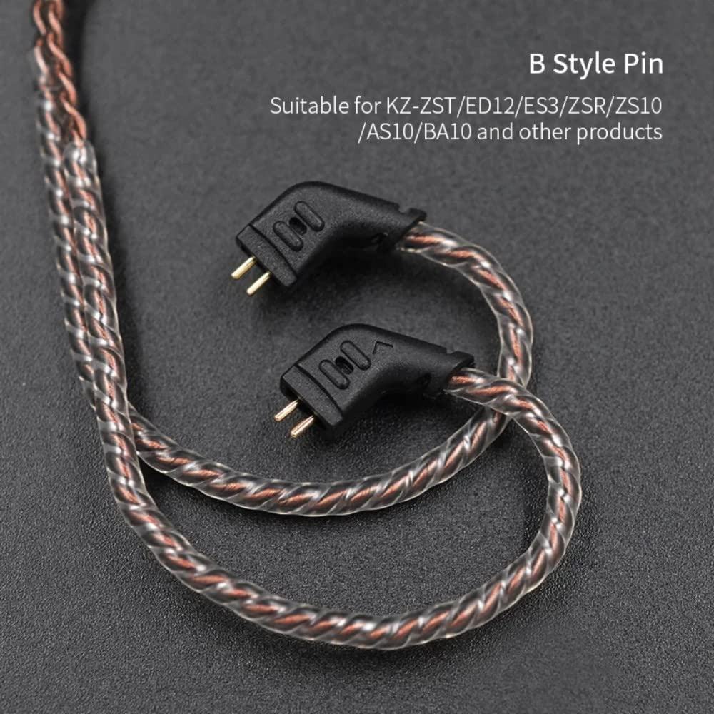 KZ CCA 2PIN IEM Earphone Cable, 4 Core High-Purity Copper Twisted Iems Replacement Cable, Earbud Headphone Replacement Copper Extension Cable for KZ ZST ZSTX EDX ES4 AS10 CCA C10 C16 TRN V80 V90 image number 5
