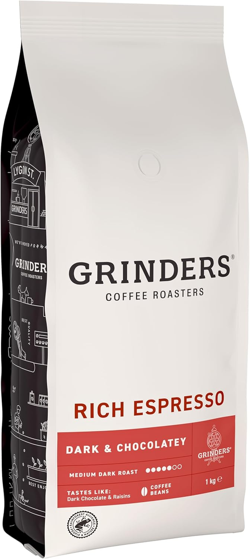 Grinders Rich Espresso Coffee Beans, 1Kg image number 1