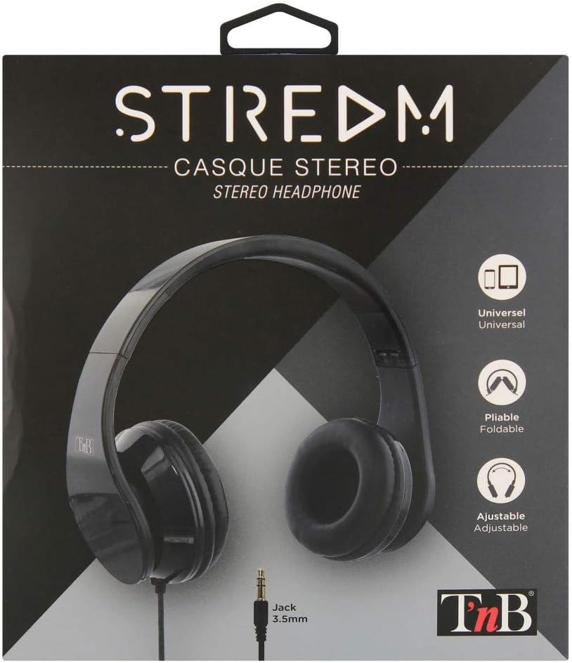 T'Nb Stream Wired Headphones Black image number 3